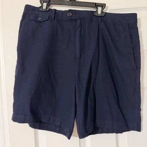 Banana Republic Dark Blue Flat Front Shorts